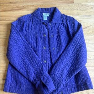 Coldwater Creek Quilted Jacket in Purple